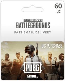 60 UC PUBG Mobile Gift Card - Email Delivery