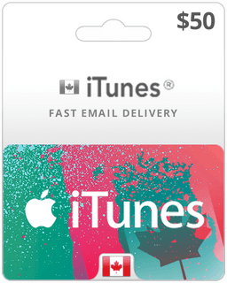$50 Canada iTunes Gift Card