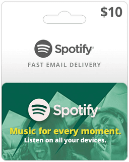 Spotify gift store card online