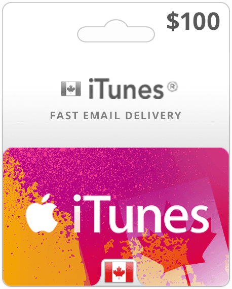 iTunes Gift Card Canada, Fast Delivery & Reliable