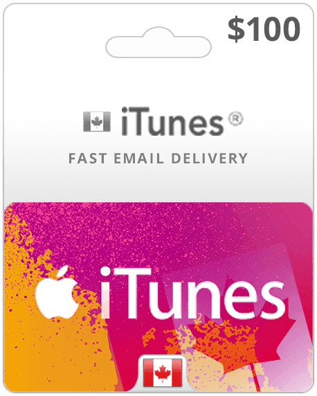 $100 Canada iTunes Gift Card