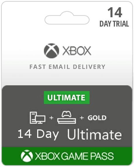 14 Day Trial Xbox Game Pass w Xbox Live Instant Email Delivery