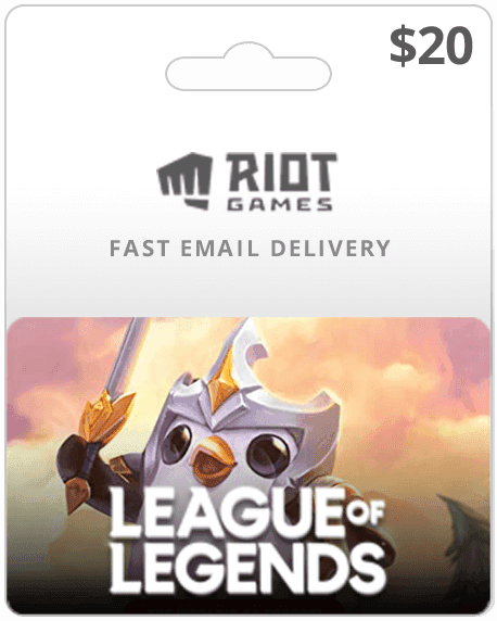 $20 League of Legends Riot Points | Prepaid Game Card