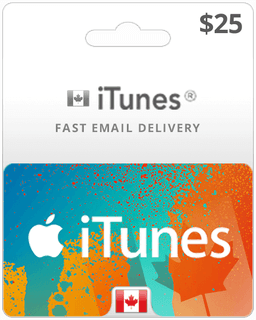 $25 Canada iTunes Gift Card