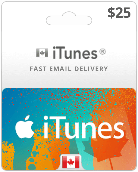 $25 Apple Store & iTunes Gift Card Canada