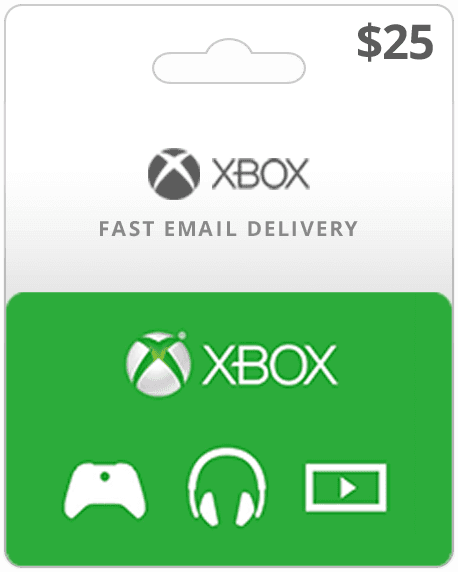 Buy $25 Xbox Gift Cards with Email Delivery