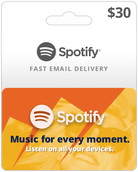 Buy Spotify Gift Cards Online  Safe. Secure. Pay with PayPal