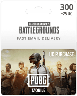 300 UC PUBG Mobile Gift Card - Email Delivery