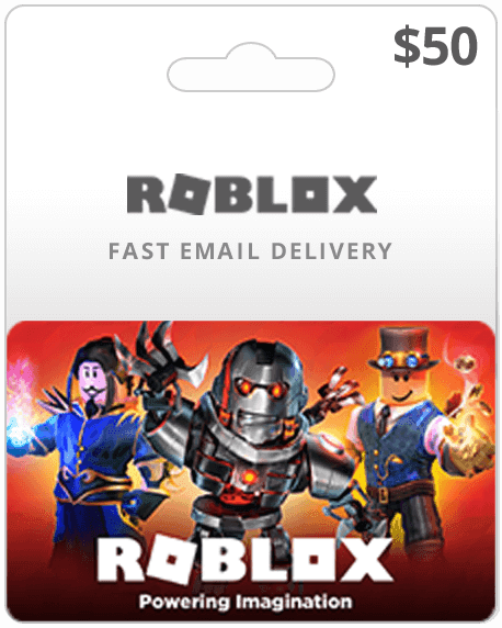 Roblox Black $50 Gift Card