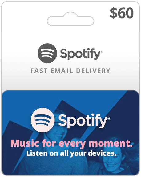 Spotify premium card online new arrivals