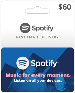 $60 USA Spotify Gift Card
