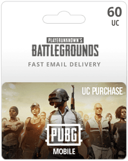 60 UC PUBG Mobile Gift Card - Email Delivery