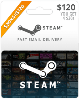$120 Steam Gift Card (Email Delivery)