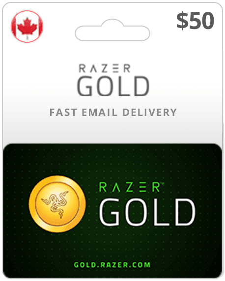 $50 Razer Gold Canada Game Card