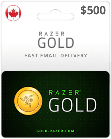$500 Razer Gold Canada Game Card