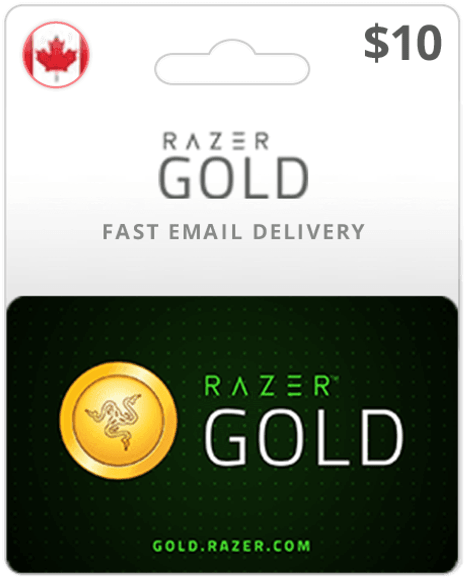 $10 Razer Gold Canada Game Card