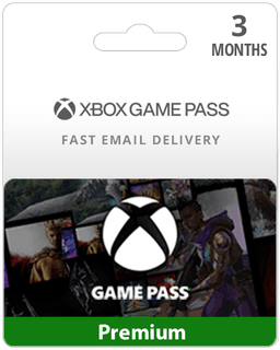 3 Month Xbox Game Pass Premium Membership Card (Email Delivery)