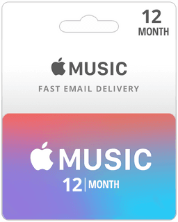 12 Month Subscription - Apple Music Gift Card (Email Delivery)