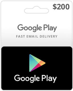 $200 US Google Play Card