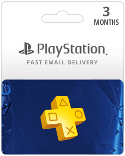 3 Month PlayStation Plus Membership Gift Card