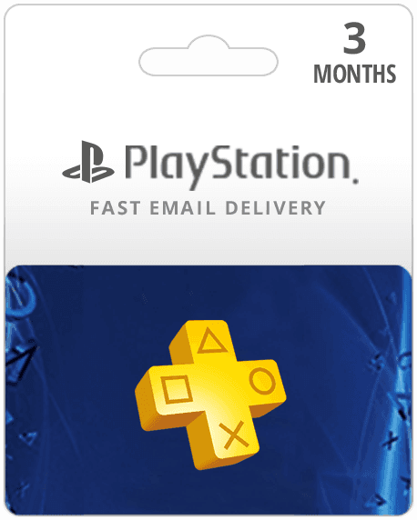 3 Month PlayStation Plus Membership Gift Card