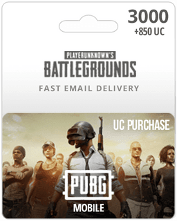 3000 UC PUBG Mobile Gift Card - Email Delivery