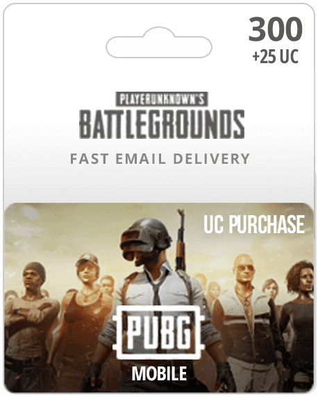 300 UC PUBG Mobile Gift Card - Email Delivery