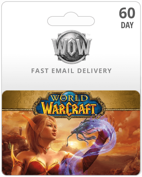 USA 60 Day World of Warcraft Game Card
