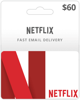 $60 Netflix Gift Card