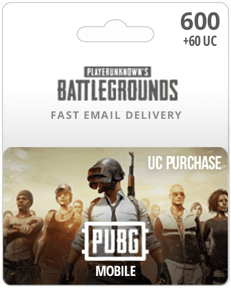 600 UC PUBG Mobile Gift Card - Email Delivery