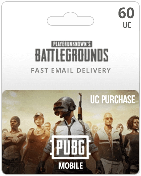 60 UC PUBG Mobile Gift Card - Email Delivery