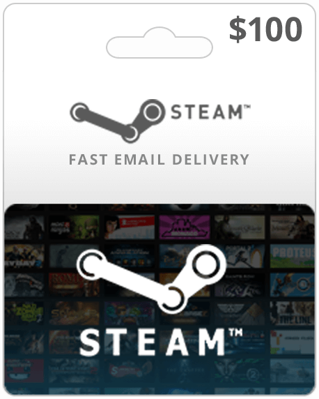 Steam Wallet Gift Card - $100 - (Physical Card) Free Expidited